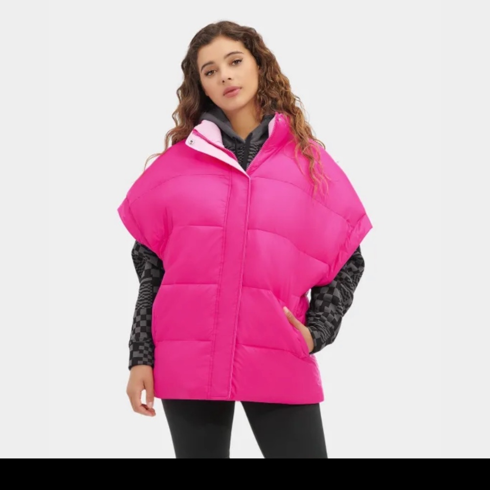Ugg pink Sydnee Reversible Puffer Vest